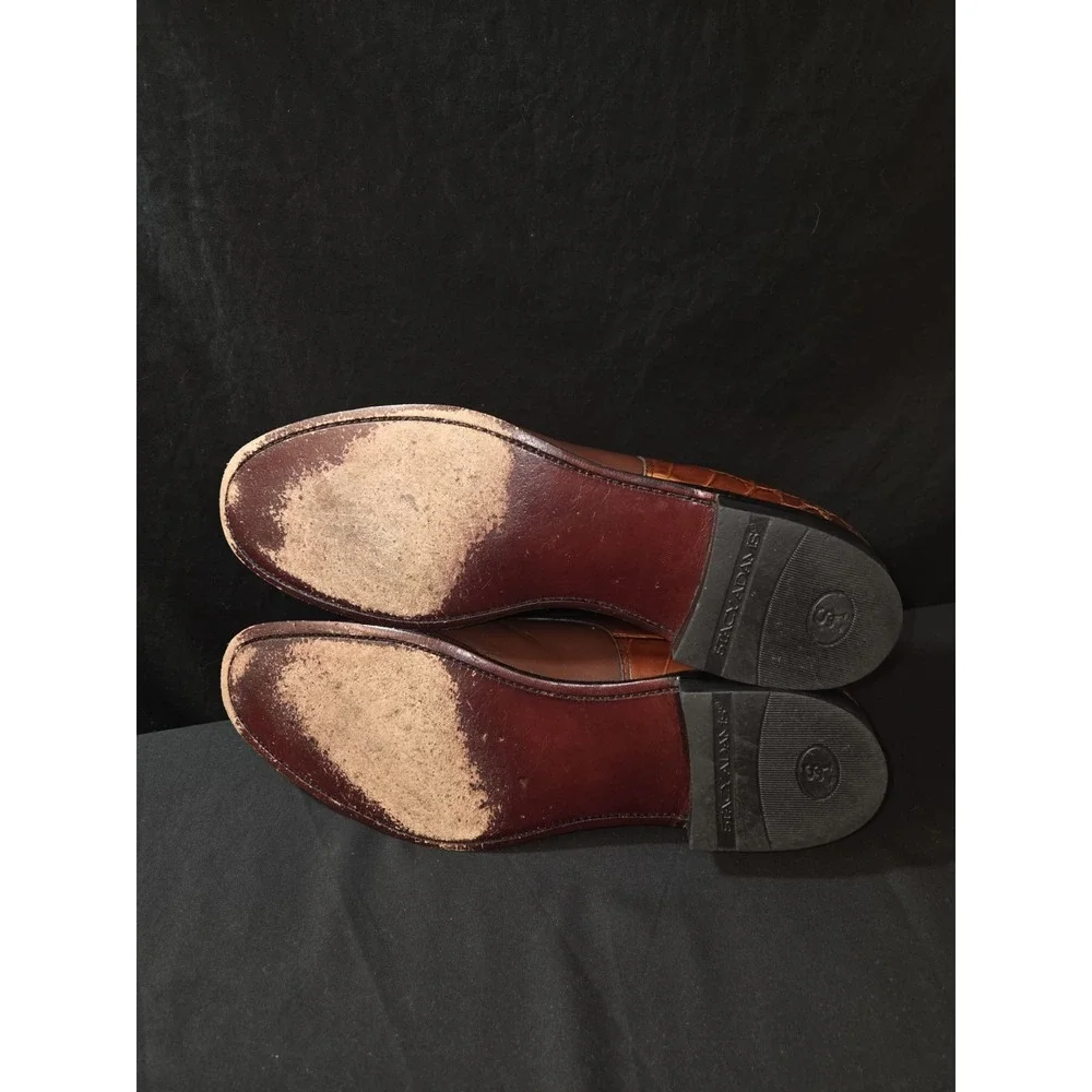 Stacy Adam's‎ Madison Croc Lace Up Embossed Shoes Men's Size 10.5D